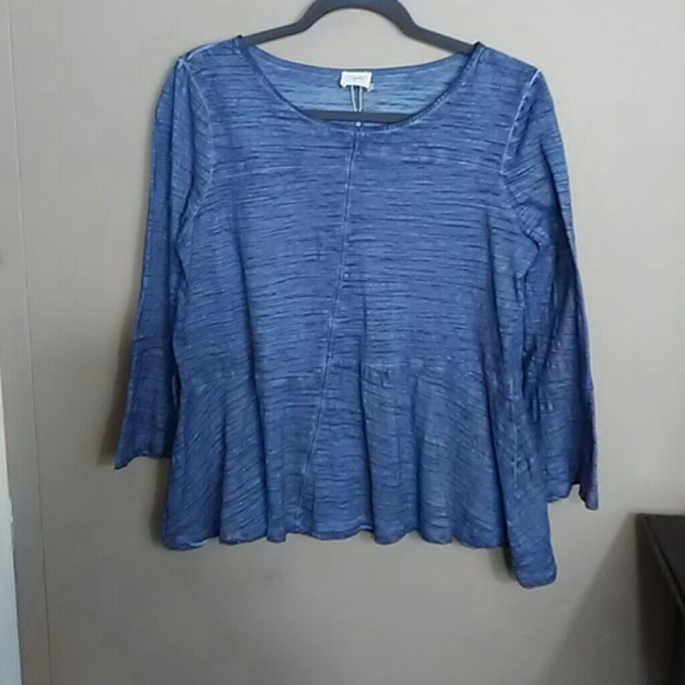 Hyku Patchwork Bell Sleeve Top
